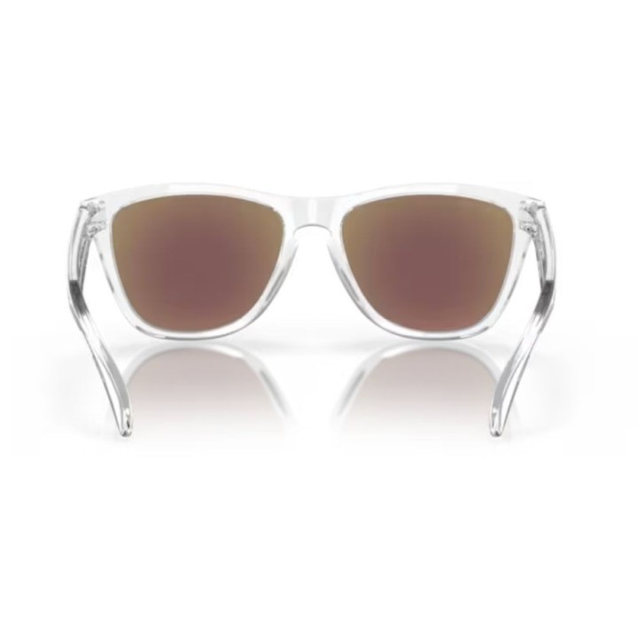 Lunettes Oakley Frogskins Verres prizm sapphire/Monture crystal clear