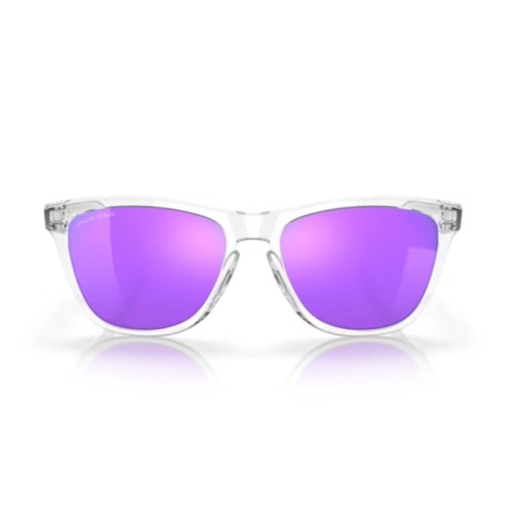 Gafas Oakley Frogskins Lentes prizm violet/Montura polished clear
