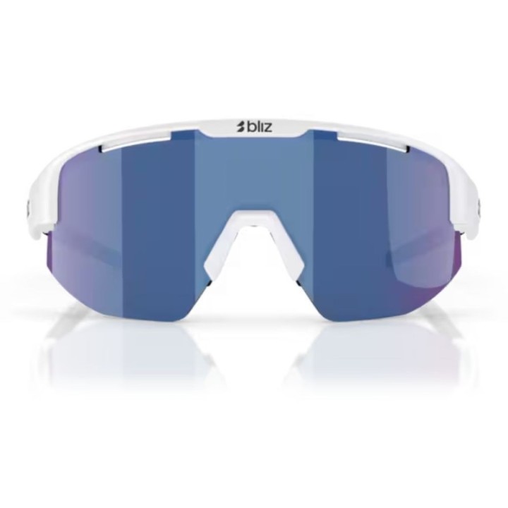 Lunettes Bliz Matrix Small matt white blue smoke