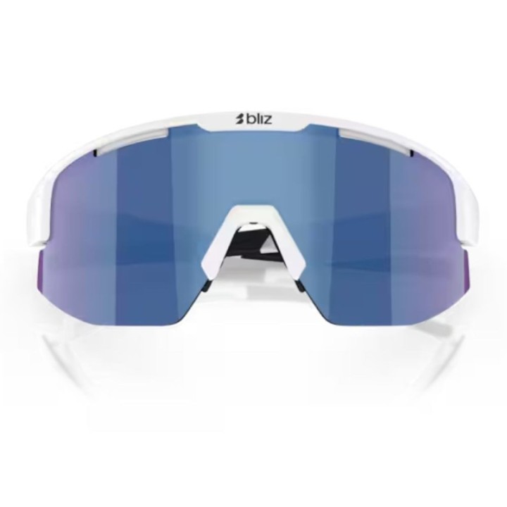 Lunettes Bliz Matrix Small matt white blue smoke