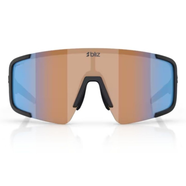 Lunettes Bliz P003 matt black coral/orange mirror blue