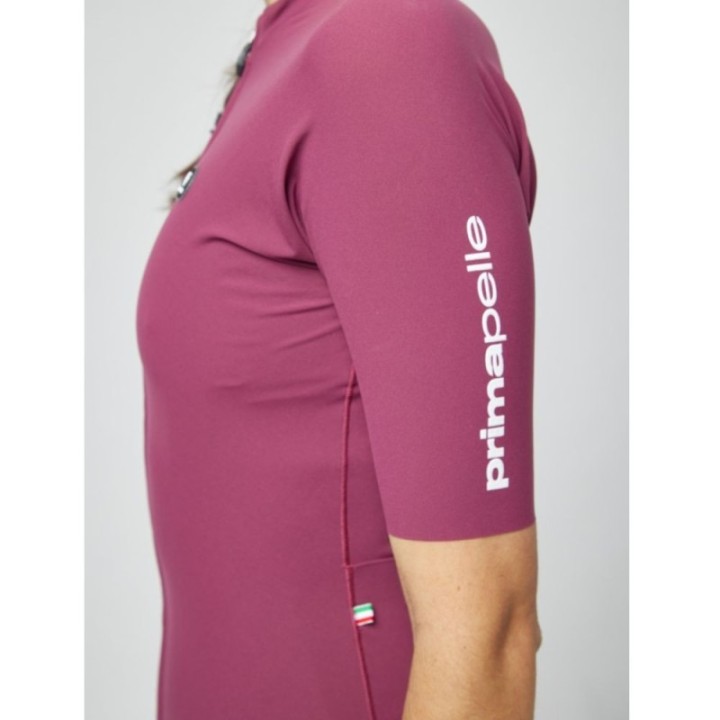 Maillot mujer manga corta Pissei Primapelle prugna