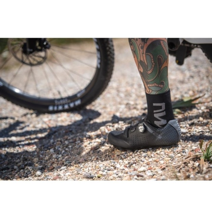 Chaussette Northwave Extreme Air Mid Noir/Gris| chaussette cyclisme