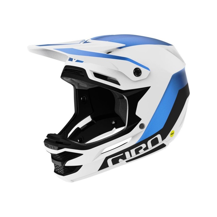 Casque Giro Insurgent Spherical, blanc mat anodisé bleu