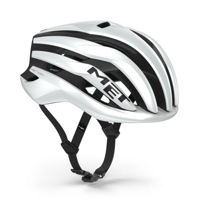 Casco Met Trenta Mips White Black|Matt Glossy