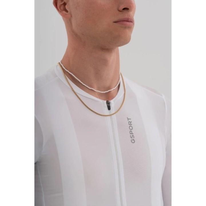 Maillot homme à manches longues Gsport Aero Ivory|Maillot
