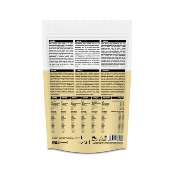 Protéine 226ERS Whey Protein Grass Fed 1000 g, saveur crème anglaise à la vanille