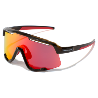 Lunettes Hawkers Power Marron Transparent Brillant - Rouge Rubis