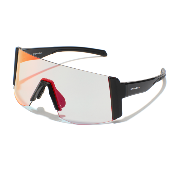 Lunettes Hawkers Lynx Small Noir mat - Photochromiques Clear/Noir