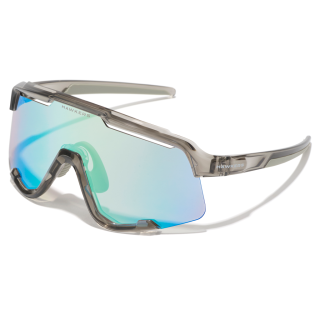 Lunettes Hawkers Power Gris transparent brillant - Photochromiques marron/bleu