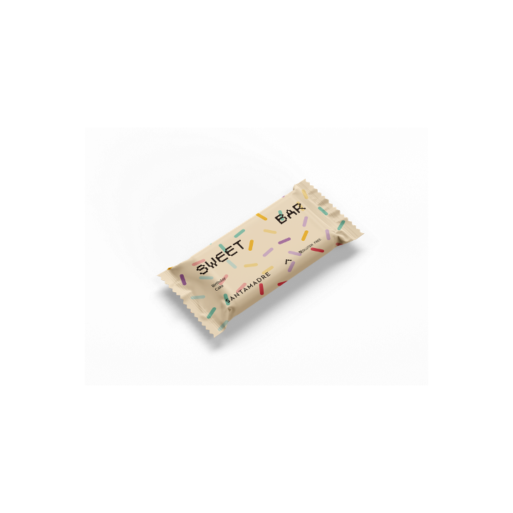 Boîte de barres Santa Madre Sweet Bar Gâteau d'anniversaire 36 x 60 g