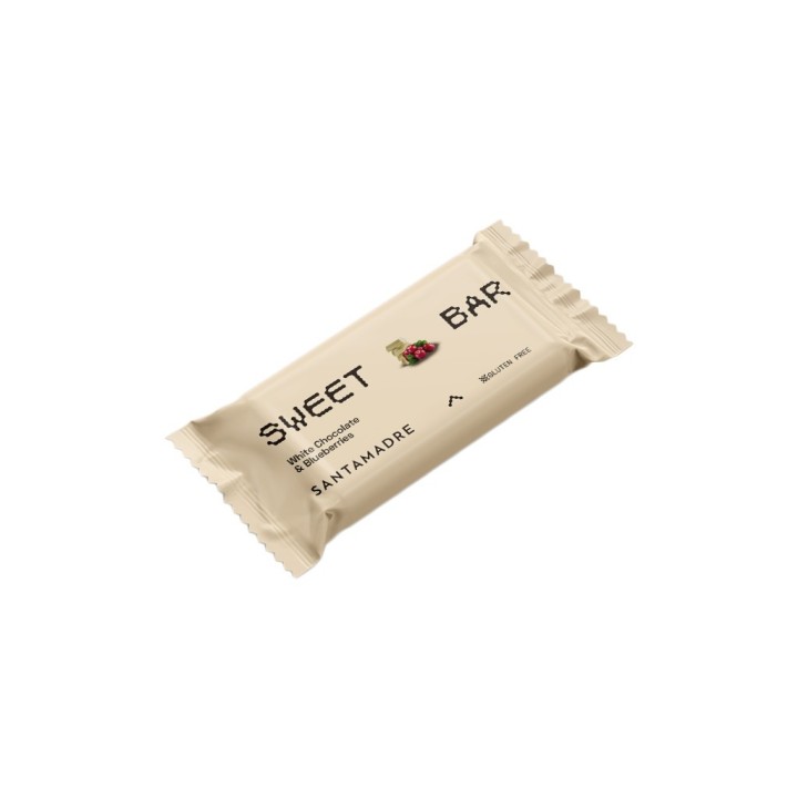 Caja de Barritas Santa Madre Sweet Bar chocolate blanco y arándano rojo 36 x 60G