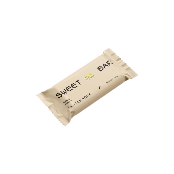 Caja de Barritas Santa Madre Sweet Bar plátano y caramelo salado 36 x 60G