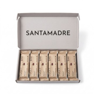 Caja de Barritas Santa Madre Sweet Bar chocolate blanco y arándano rojo 36 x 60G