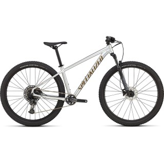 Vélo Specialized Rockhopper Expert couleur  Gloss Silver Dust  et  Satin Burnt Gold Metallic