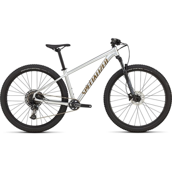 Bicicleta Specialized Rockhopper Expert Gloss Silver Dust/Satin Burnt Gold Metallic