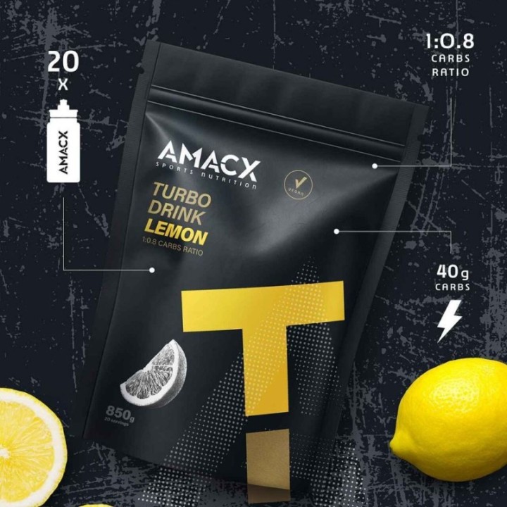 Carbohidratos Amacx Turbo Drink Limón 850g