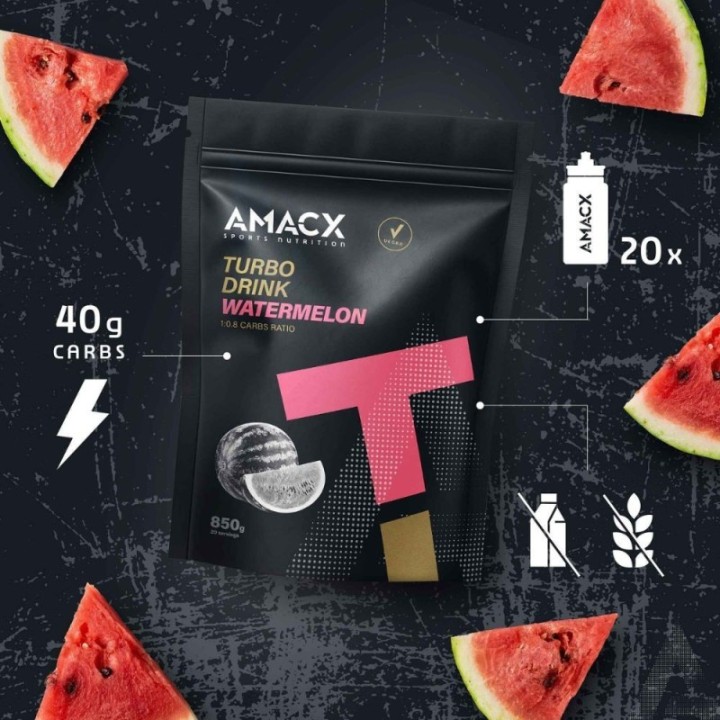 Carbohidratos Amacx Turbo Drink Sandía 850g