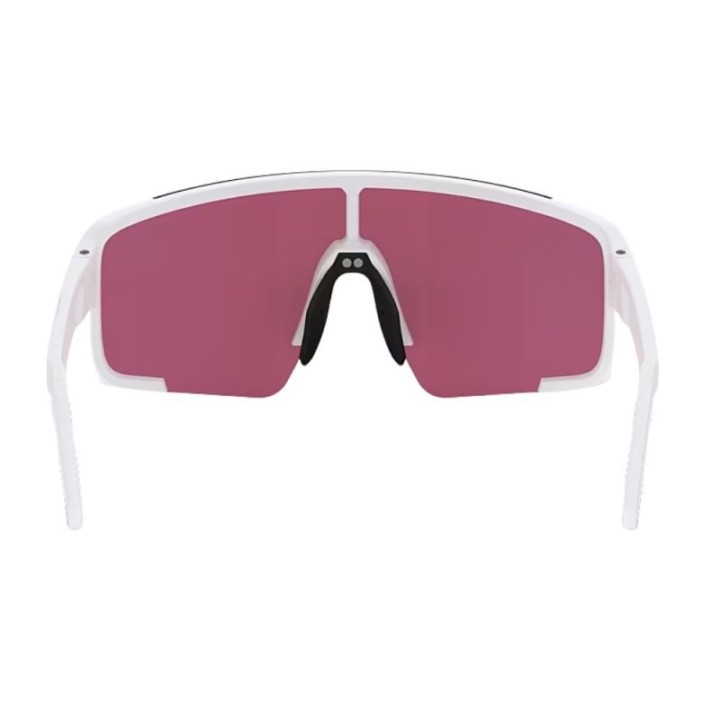 Lunettes Bliz P003 Blanc mat / Rose/violet avec verres miroirs bleus