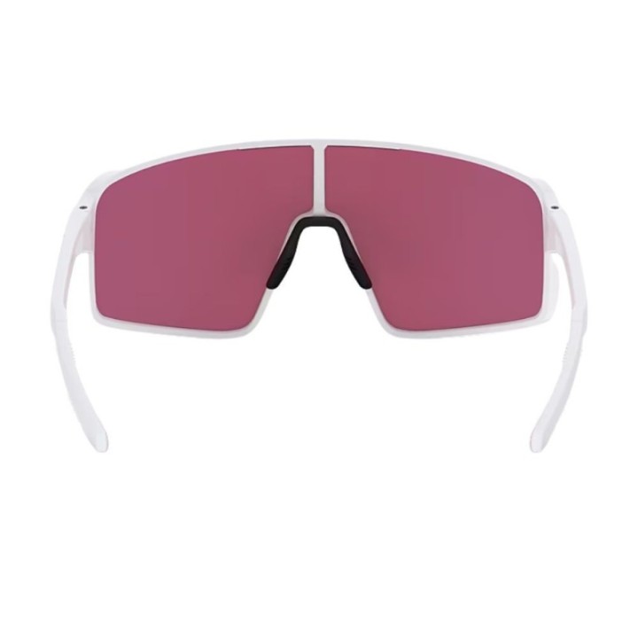 Lunettes Bliz P001 Blanc mat/Rose violet avec verres miroirs bleus