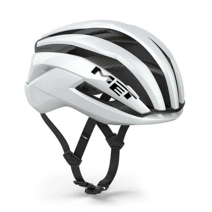 Casco Met Trenta 3K Carbon Blanco Brillo