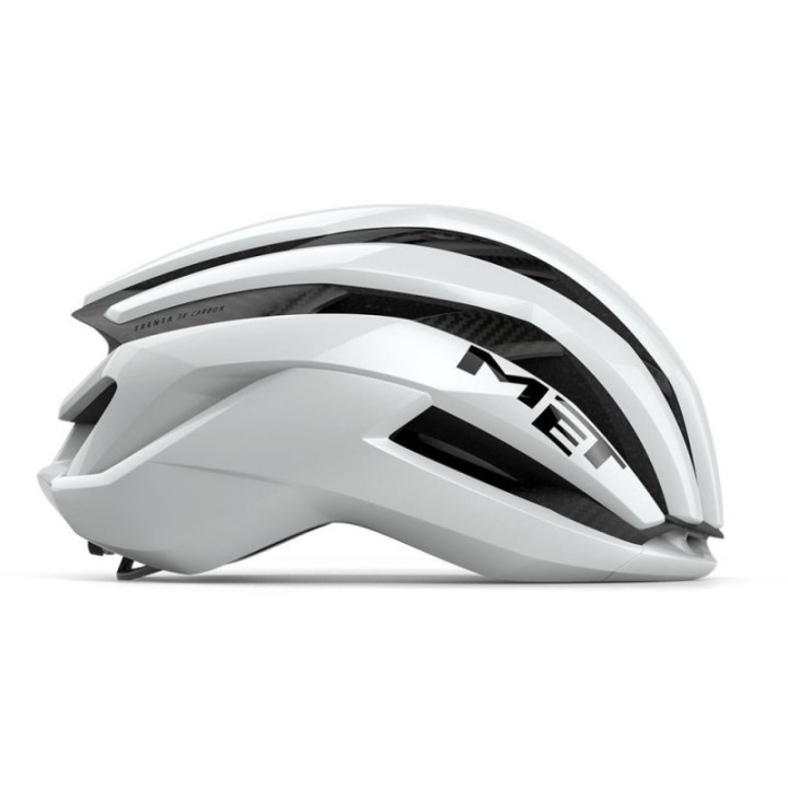 Casco Met Trenta 3K Carbon Blanco Brillo