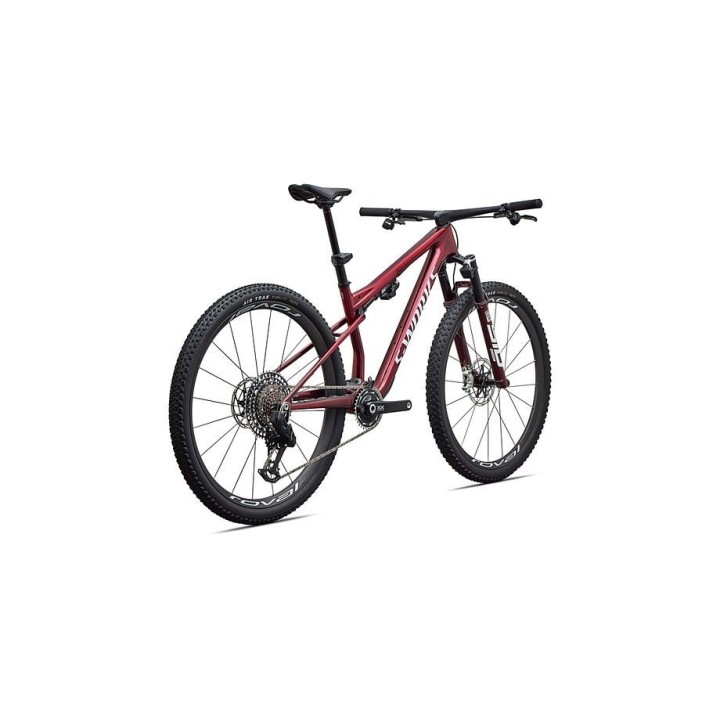 Vélo Specialized S-Works Epic 9 Gloss Red Tint Over Red Reflex Pearl Edge Fade / Metallic White Silver