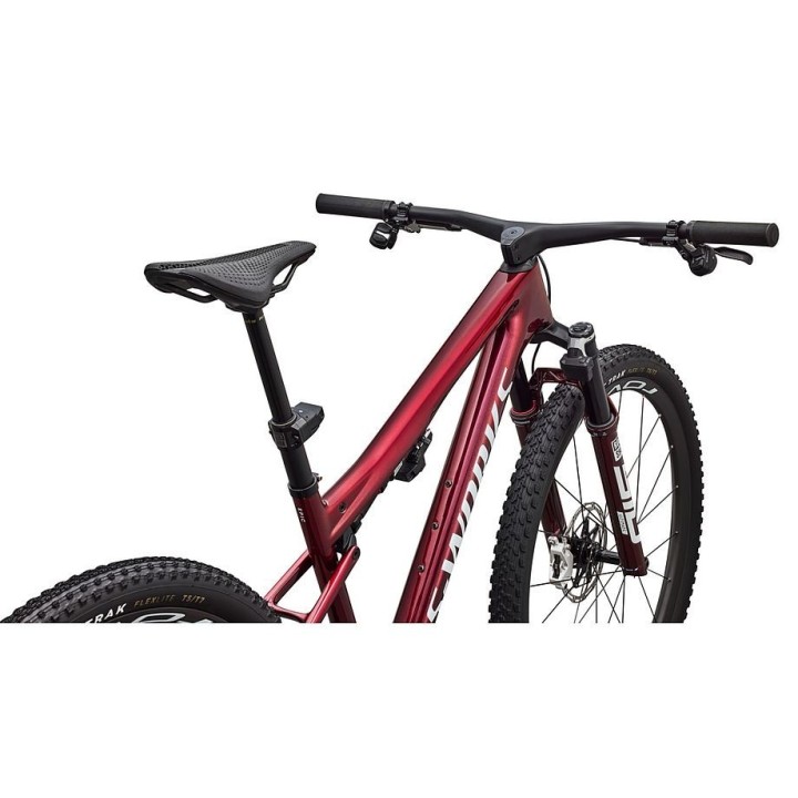 Vélo Specialized S-Works Epic 9 Gloss Red Tint Over Red Reflex Pearl Edge Fade / Metallic White Silver