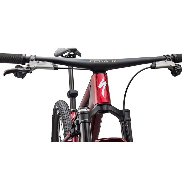 Bicicleta Specialized S-Works Epic 9 Gloss Red Tint Over Red Reflex Pearl Edge Fade/Metallic White Silver