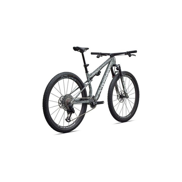 Bicicleta Specialized S-Works Epic 9 Gloss Metallic Obsidian multi color dry Impasto/metallic white silver