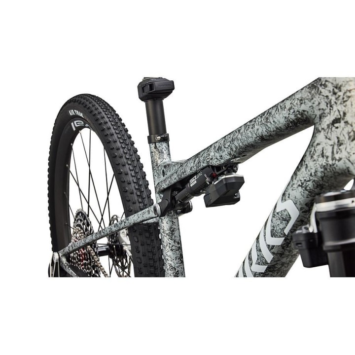 Vélo Specialized S-Works Epic 9 Gloss Metallic Obsidian multi color dry Impasto / Metallic White Silver