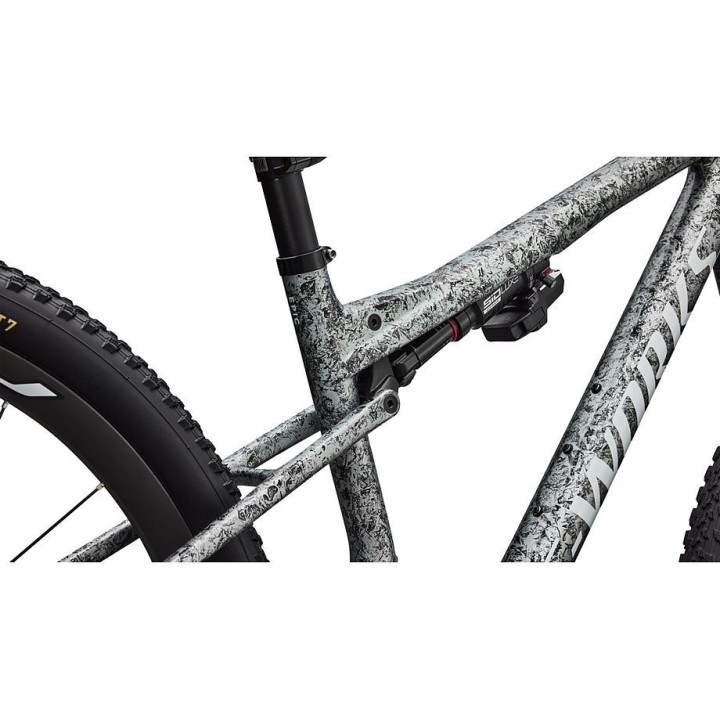 Bicicleta Specialized S-Works Epic 9 Gloss Metallic Obsidian multi color dry Impasto/metallic white silver