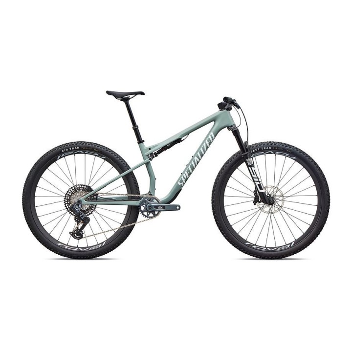 Vélo Specialized Epic 9 Expert Gloss Agave Grey / Metallic White Silver