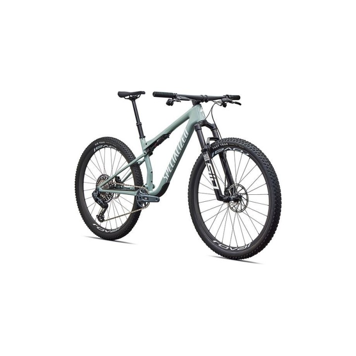 Vélo Specialized Epic 9 Expert Gloss Agave Grey / Metallic White Silver