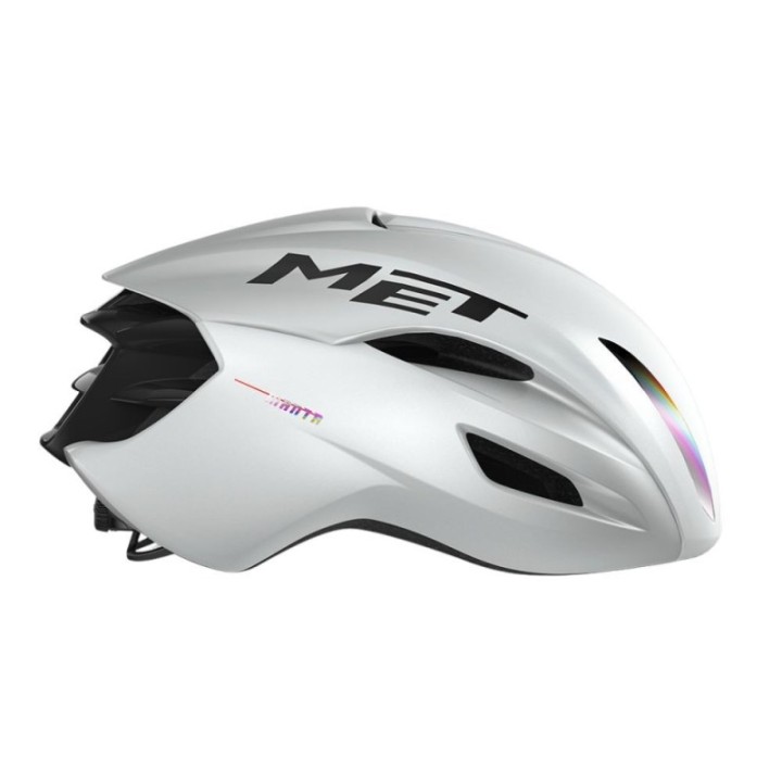 Casco Met Manta Mips White Holographic Glossy