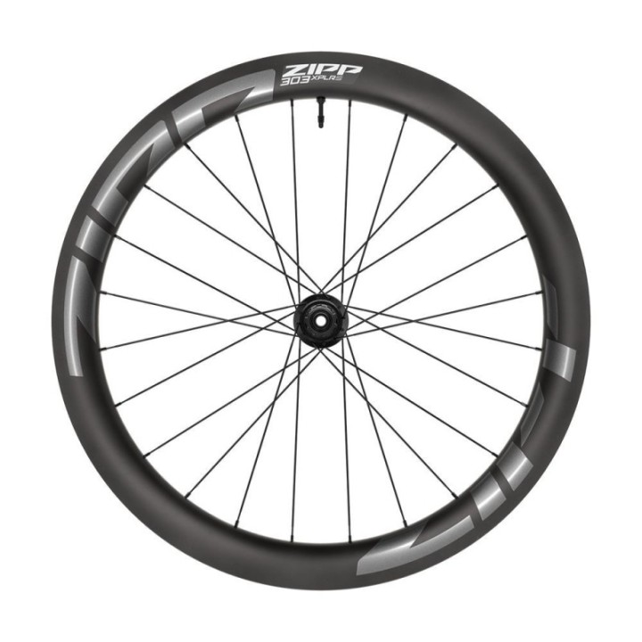 Rueda Delantera Zipp 303 XPLR S Tubeless Disc CL Adhesivo Gris