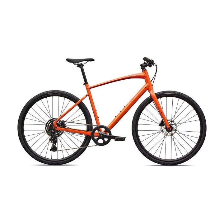 Vélo Specialized Sirrus X 2.0, couleur Tangerine brillant / Shadow Silver réfléchissant