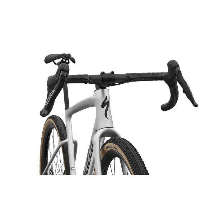 Vélo Specialized Crux 5 Expert Sram Force XPLR Shadow Silver/Obsidian Metallic