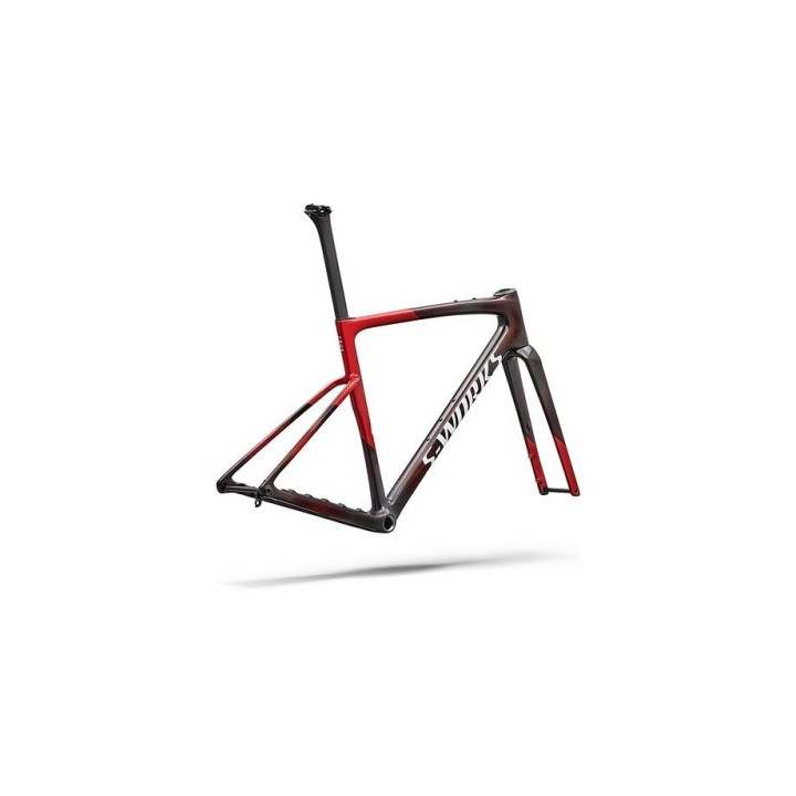 Cuadro Specialized S-Works Crux 5 carbono FACT 12r Cayenne Metallic/Red Tint/White Silver Metallic