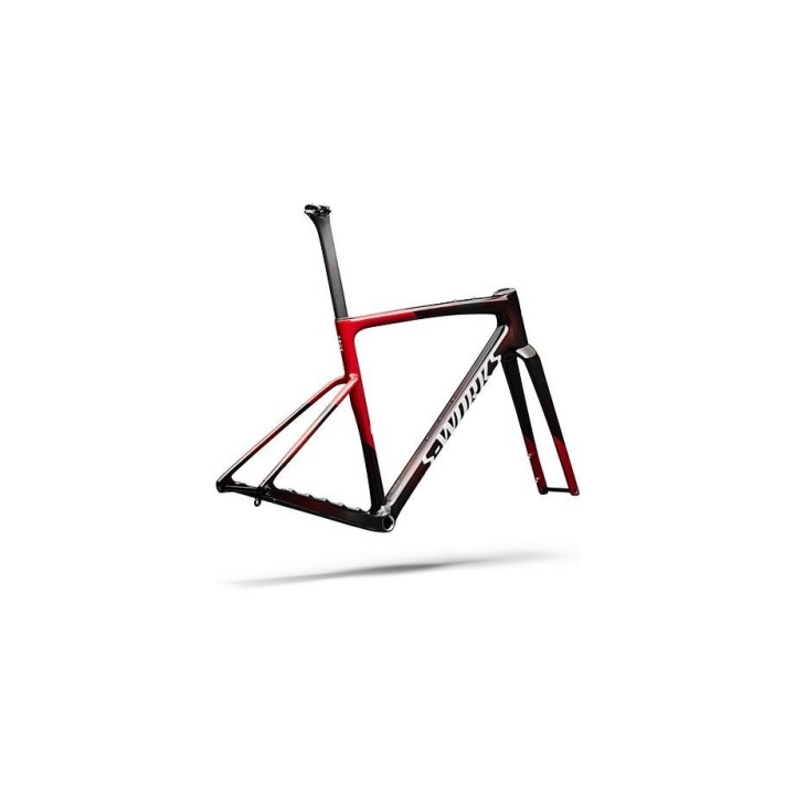 Cadre Specialized S-Works Crux 5 en carbone FACT 12r couleur Cayenne Metallic/Red Tint/White Silver Metallic