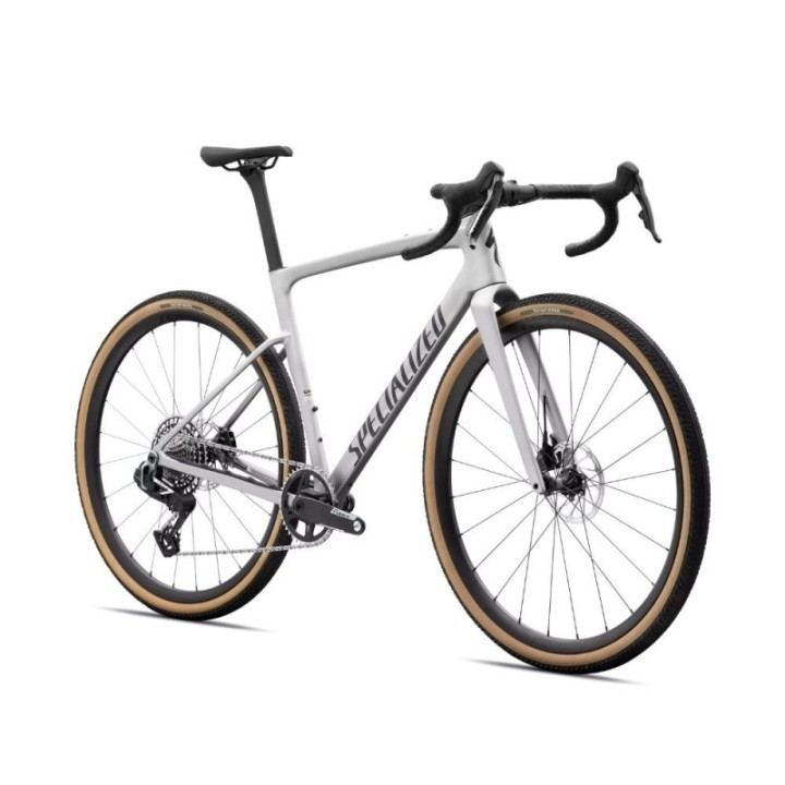 Vélo Specialized Crux 5 Expert Sram Force XPLR Shadow Silver/Obsidian Metallic