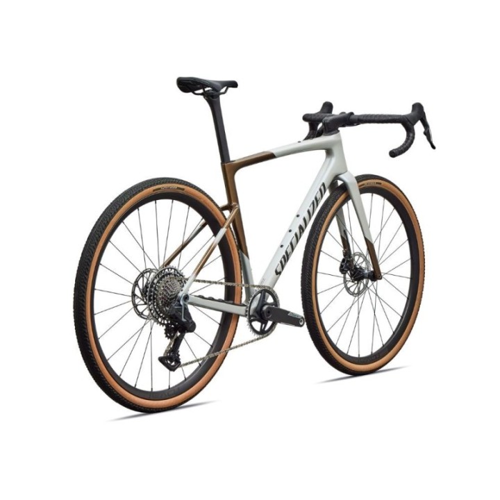Vélo Specialized Crux 5 Expert Sram Force XPLR Burnt Gold/Dolomite Metallic/Obsidian Metallic
