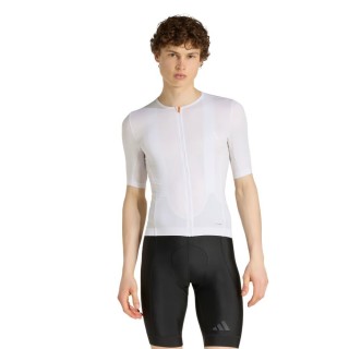 Maillot à manches courtes pour homme Adidas Tempo Blanc