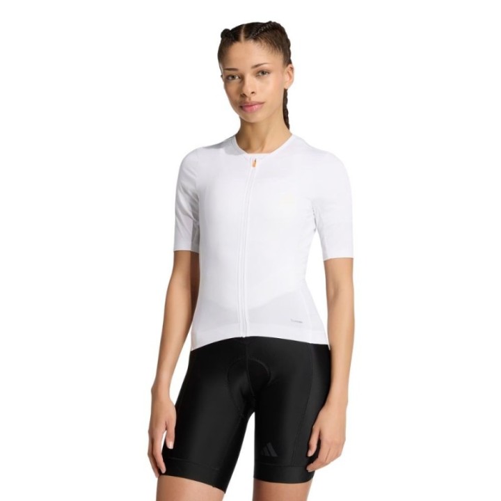 Maillot à manches courtes pour femme Adidas Tempo blanc