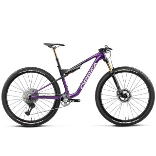 Bicicleta Orbea OIZ M-TEAM FACTORY Royal Plum - Diamond Black Carbon View (Matt)