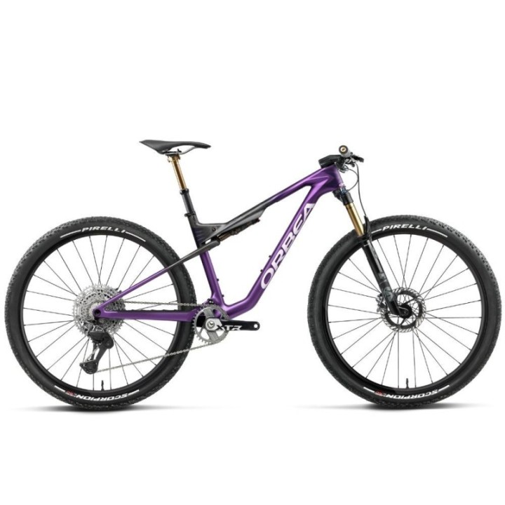 Bicicleta Orbea OIZ M-TEAM FACTORY Royal Plum - Diamond Black Carbon View (Matt)