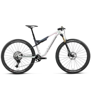 Vélo Orbea OIZ M-PRO Iris White - Finition Seaweed Carbon (brillant)