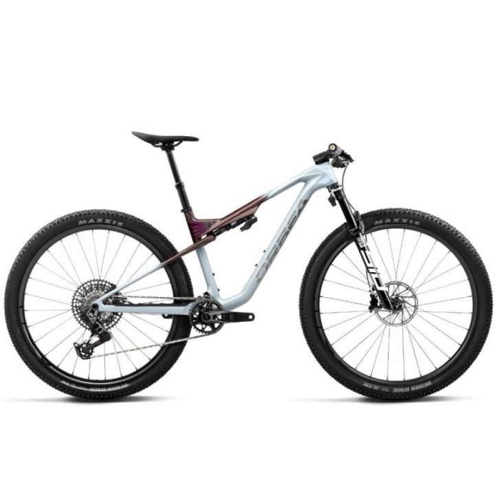Vélo Orbea OIZ M10 AXS Frozen Concrete - Sunset Carbon View (mat)