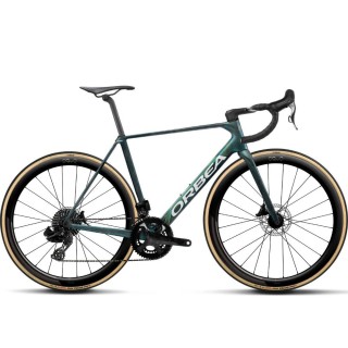Vélo Orbea ORCA M22 LTD PWR Escape Green - Carbon View Matt