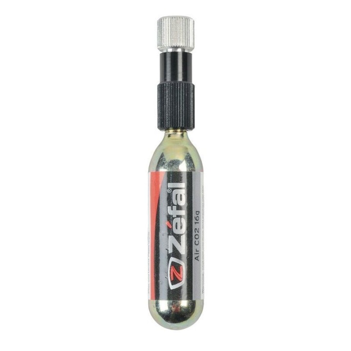 RECAMBIO INFLADOR, Regulador/adaptador inflado CO2 Zefal con bombona 16grs